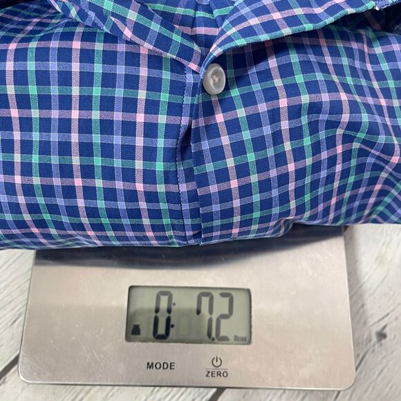 Vineyard Vines Performance Golf Shirt Mens XL Long Sleeve Wicking Plaid Gingham - Picture 8 of 8